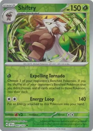 Temporal Forces Shiftry #5/162 reverse holo